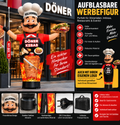 Aufblasbare Werbefigur Döner – 3 Meter