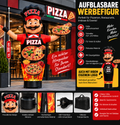 Aufblasbare Werbefigur Pizza – 3 Meter